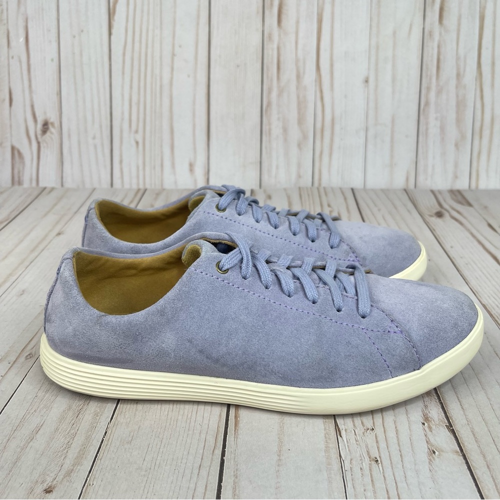Cole Haan Womens Size 8.5 B Grand Crosscourt Blue Suede Athletic Sneaker Shoe’s